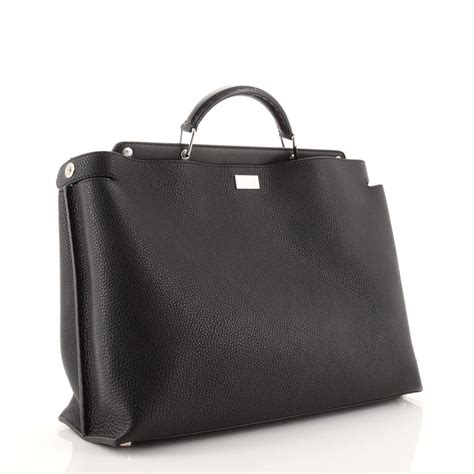 Fendi Peekaboo Iconic Essential Bag Leather Large At 1stdibs