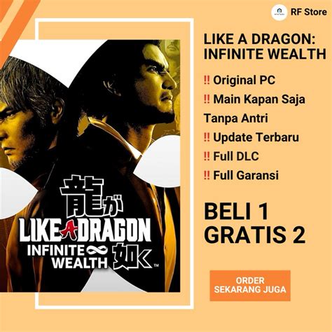 Jual Like A Dragon Infinite Wealth Ultimate Edition Game Pc Original