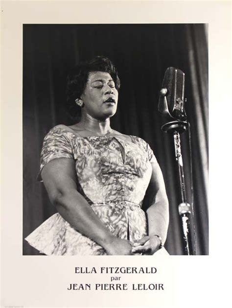 Poster Ella Fitzgerald Par Jean Pierre Leloir French Vintage