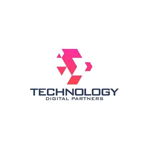 Premium Vector Technology Digital Partners Logo Design