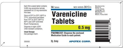 Varenicline Package Insert Drugs