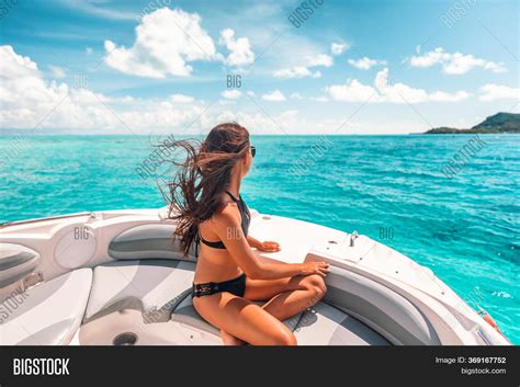 Luxury Yacht Woman Image Photo Free Trial Bigstock