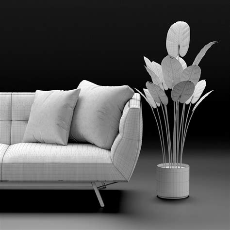 Natuzzi Positano 3人座沙发 3D模型 20 fbx max obj unknown Free3D