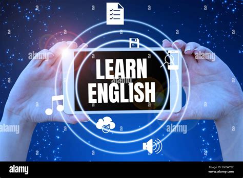 Text Sign Showing Learn English Business Concept Universal Language