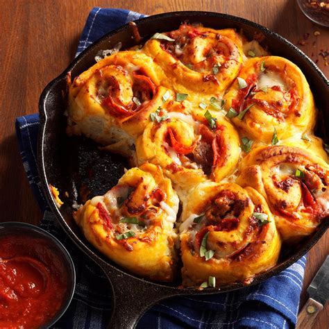 Cheesy Pizza Rolls Recipe Taste Of Home