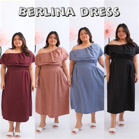 Jual BERLINA DRESS WANITA BIGSIZE MATERIAL AIRFLOW TWO TONE FIT TO XXL