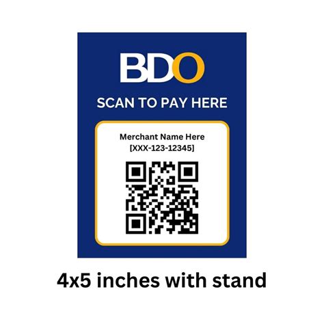 Qr Code Standee With Stand Scan To Pay Gcash Maya Bdo Bpi Shopee