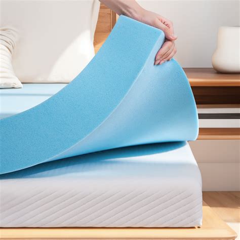memory foam mattress topper   thick gel infused cooling mattress