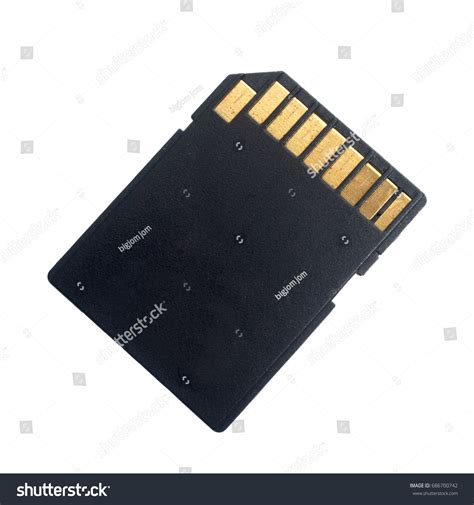 Sd Card Isolated On White Background Stock Photo 686700742 Shutterstock