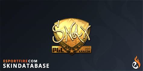 Sticker Snax Gold Krakow 2017 EsportFire