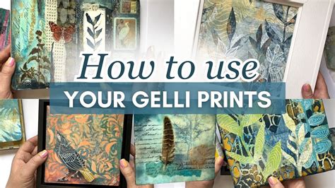 How To Use Gelli Prints Youtube