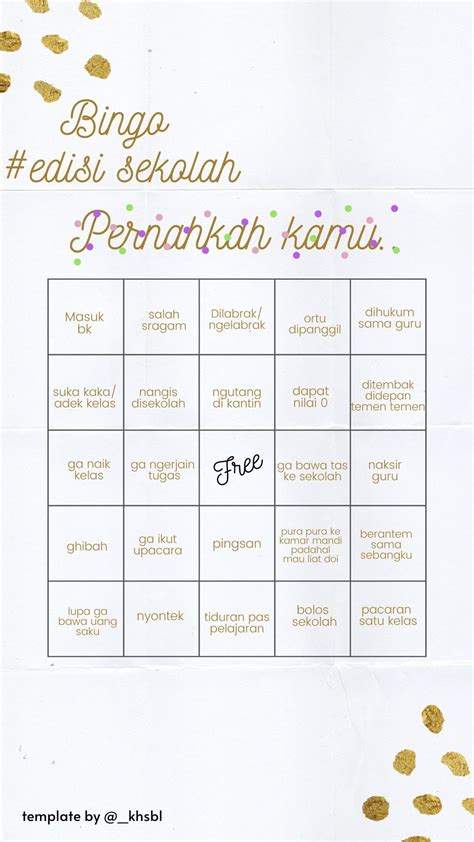 Bingo Challenge Indonesia Teks Lucu Buku Kutipan Persahabatan Terbaik