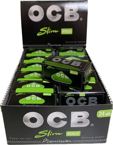 Ocb Premium Rolls Cartine A Metro King Size Slim Lunghe Box Da Ro