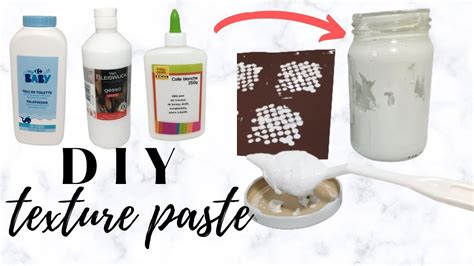 Homemade Texture Paste Diy Texture Paste Youtube