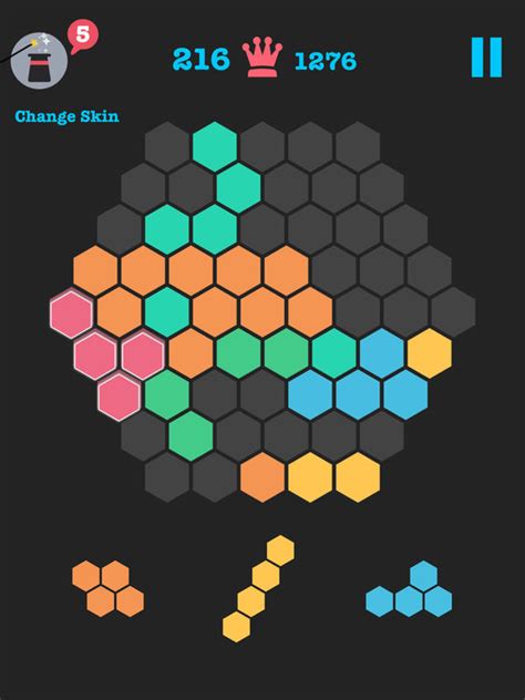 Hexagon Fit: 10/10 Hex Puzzle Game - Bricks Block Logic Grid Puzzles ...