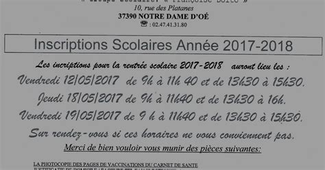 Notre Dame D O Les Inscriptions L Cole Primaire Dolto