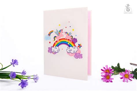 Father And Son Unicorn Pop Up Card Kiricard