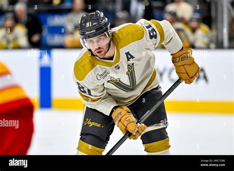 Vegas Golden Knights Right Wing Jonathan Marchessault Looks On During A