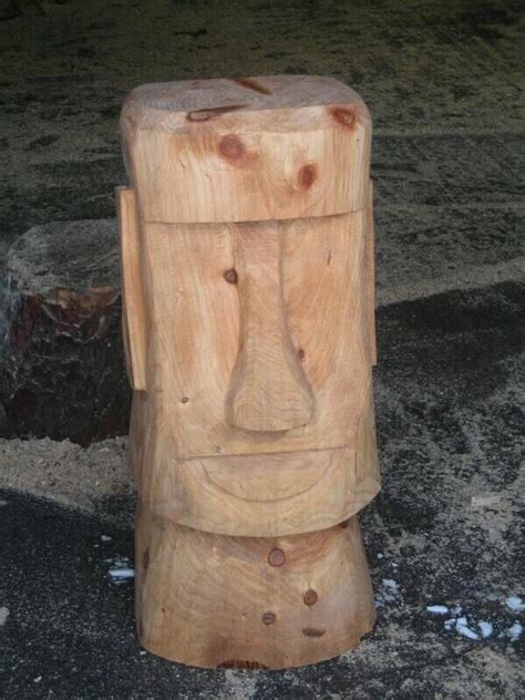 Easter Island Tiki Head Tiki Tiki Statues Tiki Head Simple Wood