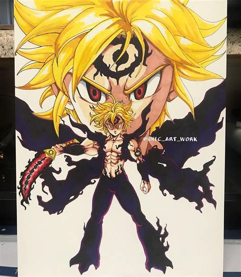 Meliodas Demon Form Fan Art