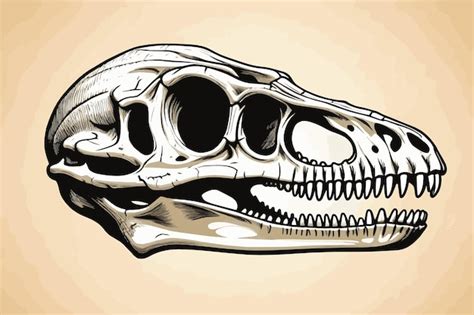 Premium Vector Dinosaur Fossil Vector Eps