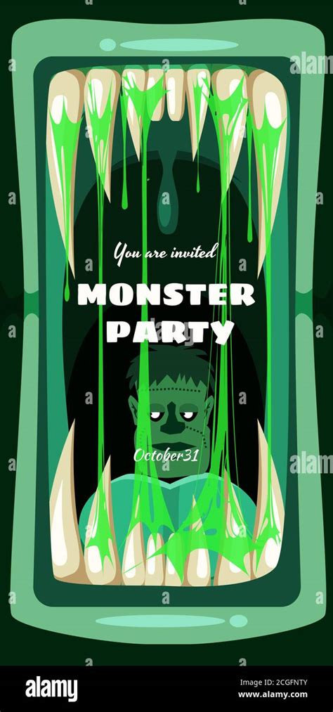 Creepy Monster Stock Vektorgrafiken Kaufen Alamy