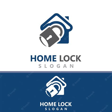 Premium Vector Home Lock Creative Logo Design Security Key Protection