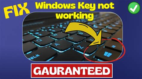 Windows Key Not Working Windows 10 Windows 11 Fix Youtube