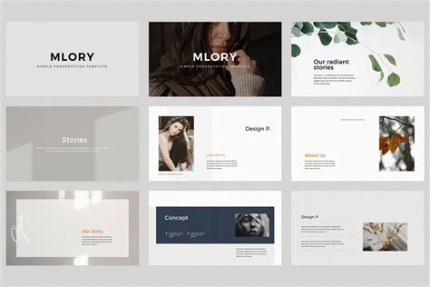 Mlory Minimalist Presentation Template Par TemplySlides Sur