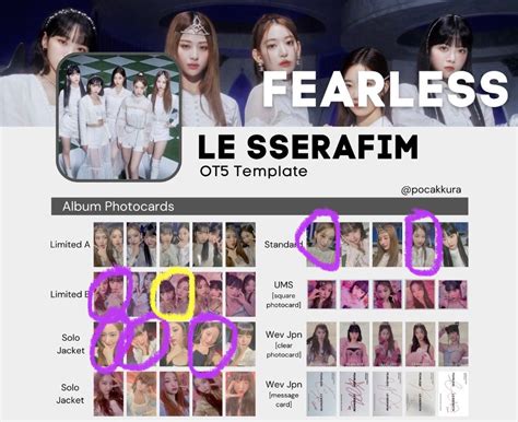 Wtt Wts Le Sserafim Fearless Japan Antifragile Lucky Draw Pob Photocard