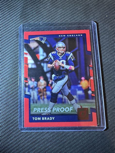 Tom Brady 2017 Donruss Red Press Proof 64 A468 Ebay