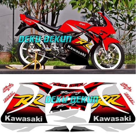 Jual Stiker Striping Ninja Rr Old Variasi Ultimate Red Cuting Laminasi