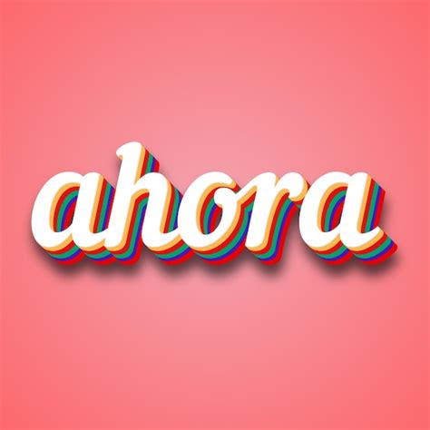 premium photo ahora text effect photo image cool