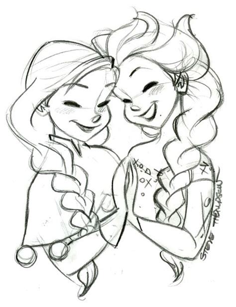 Princess Anna And Queen Elsa Of Arendelle Anna Frozen Drawing Frozen