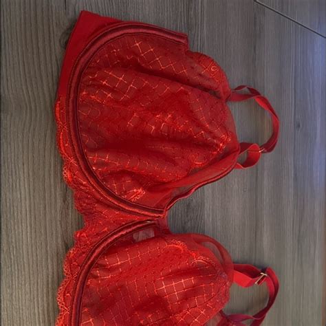 Cacique Intimates And Sleepwear Cacique 38f Gorgeous Red Bra Poshmark