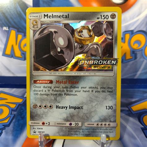 Pokemon TCG Unbroken Bonds SM181 Melmetal Promo Card Values MAVIN