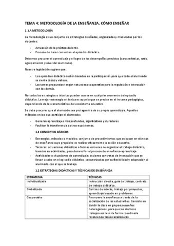 Tema Didactica Teoria Y Practica De La Ensenanza Pdf