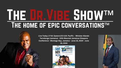 The Dr Vibe Show Min Alando Terrelonge Jamaica 10th Biennial