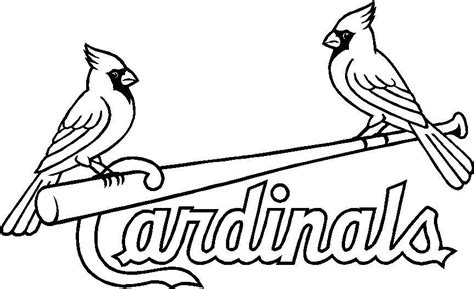 Printable St Louis Cardinals Coloring Pages Pdf Coloringfolder