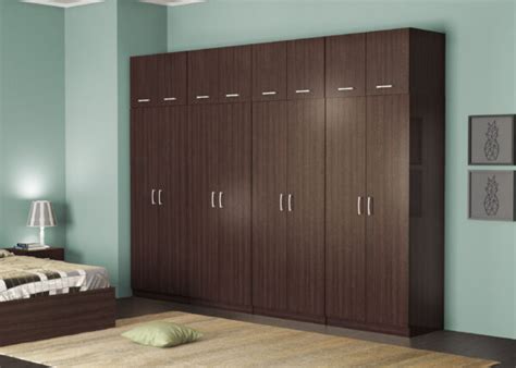 Wardrobe Door Top Dark Brown Wenge Color Idea Workmate