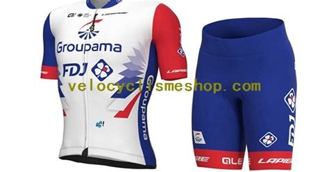 Tenue Maillot Cuissard 2022 Groupama FDJ Enfant N001