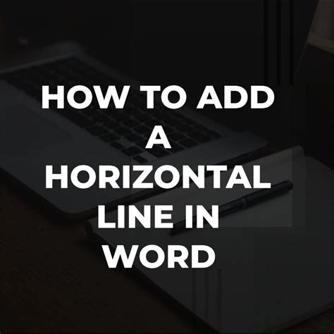 C Mo Insertar Una L Nea Horizontal En Word Adazing