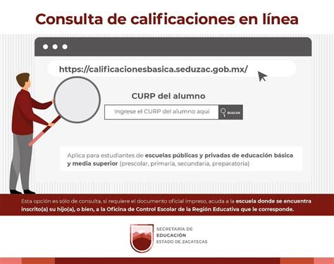 Consulta de Calificaciones en Línea Seduzac SEP