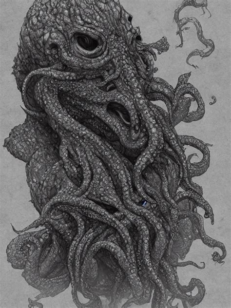 KREA Cthulhu Monster Epic Detailed 4k Realistic Trending On