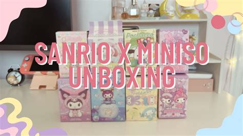 Unboxing Sanrio Blind Boxes Miniso X Sanrio Youtube