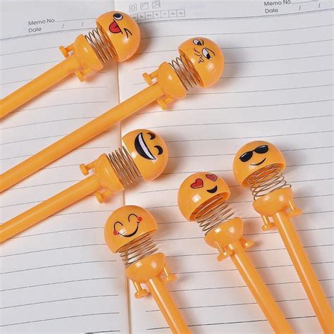 Emoji Pen Spring Pen Emoticon Character Souvenir Emot Shake Unique