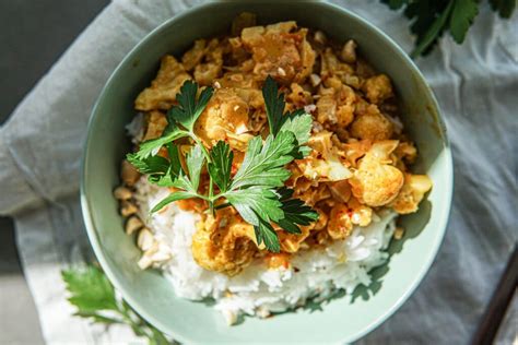 Blumenkohl Curry Mit Kokosmilch Vegan Food Seasons