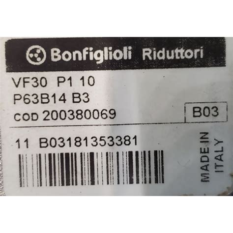 Reductor Vf P I Pam Foro Mm Marca Bonfiglioli Sersef