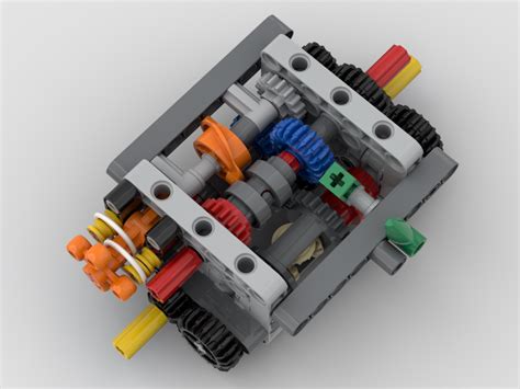 Lego Moc Compact Symmetrical Speed Awd Gearbox With Differential Lock