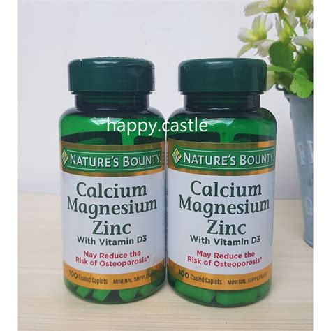 Jual Nature S Nature Bounty Calcium Magnesium Zinc With Vitamin D